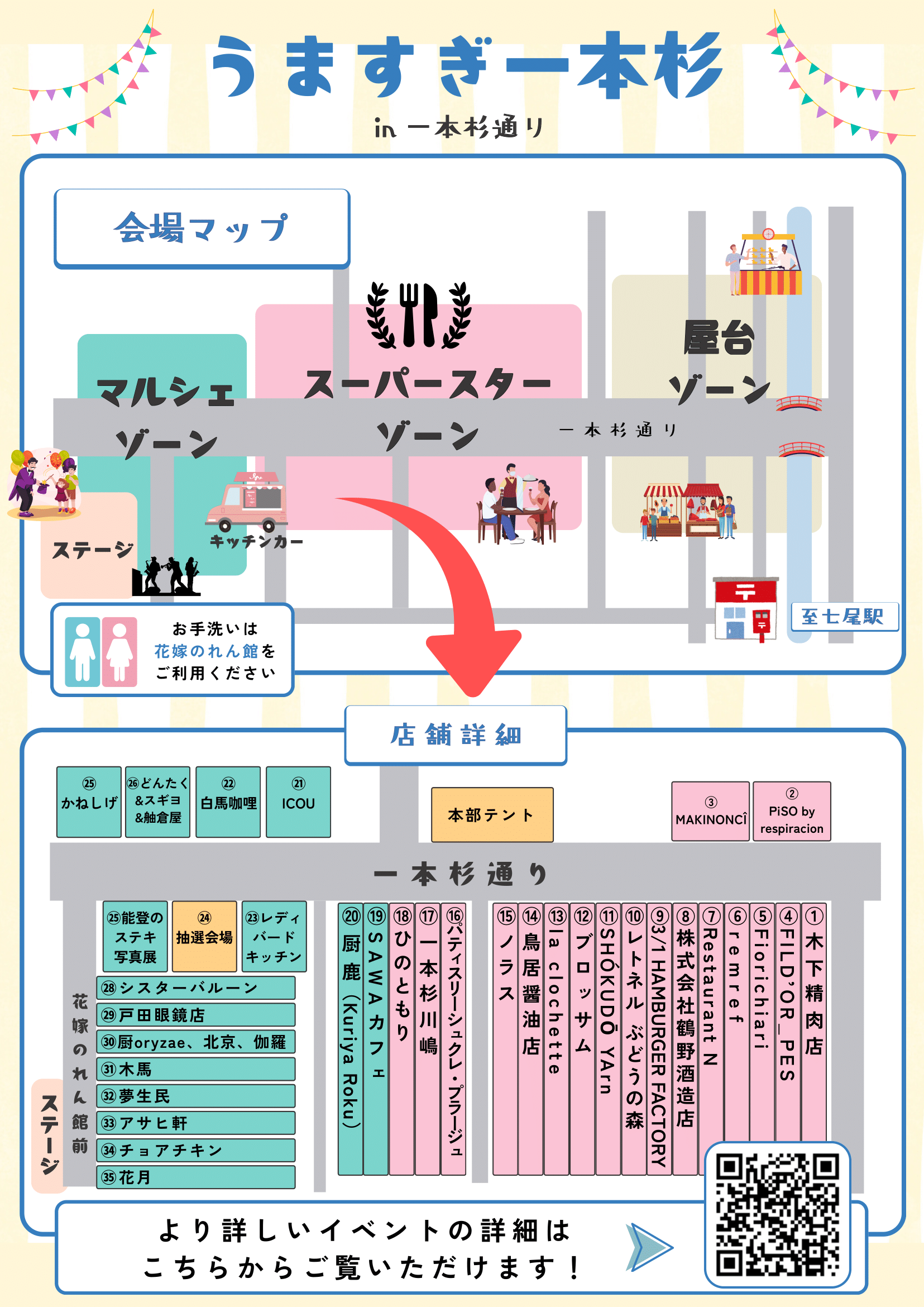 会場のマップ